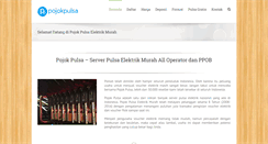 Desktop Screenshot of pojokpulsa.info